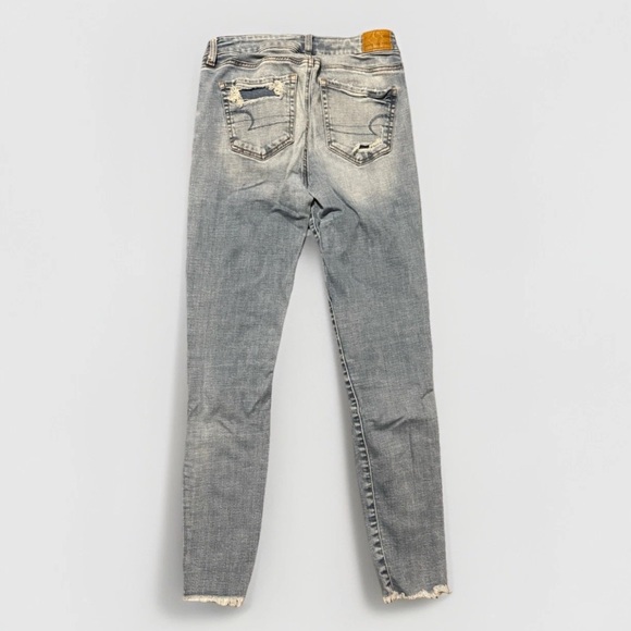 American Eagle Super Stretch Hi-Rise Jegging Jeans Women’s 4 Distressed Y2K - Picture 2 of 4